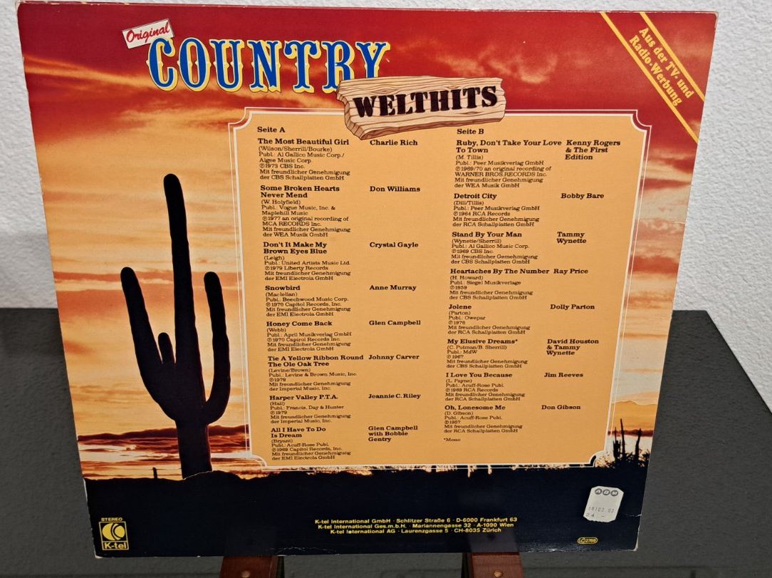 Dischi in vinile: Country - Welthits LP VG-/VG – Usato da Günsberg venduto da Fleder4 1