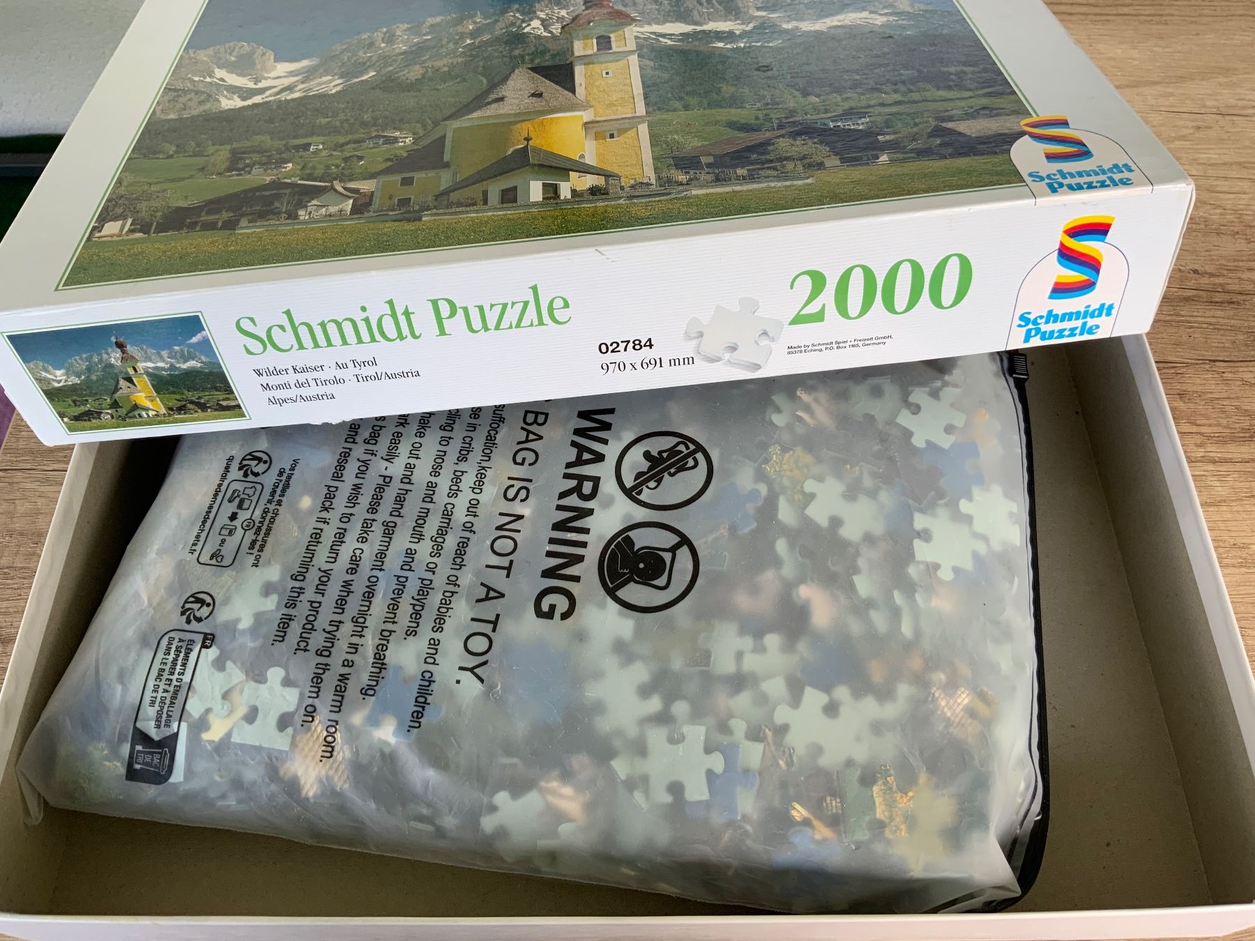 Puzzle: Puzzle Schmidt Wilder Kaiser 2000 Teile gebraucht – Usato da Schübelbach venduto da Hecht11. 2