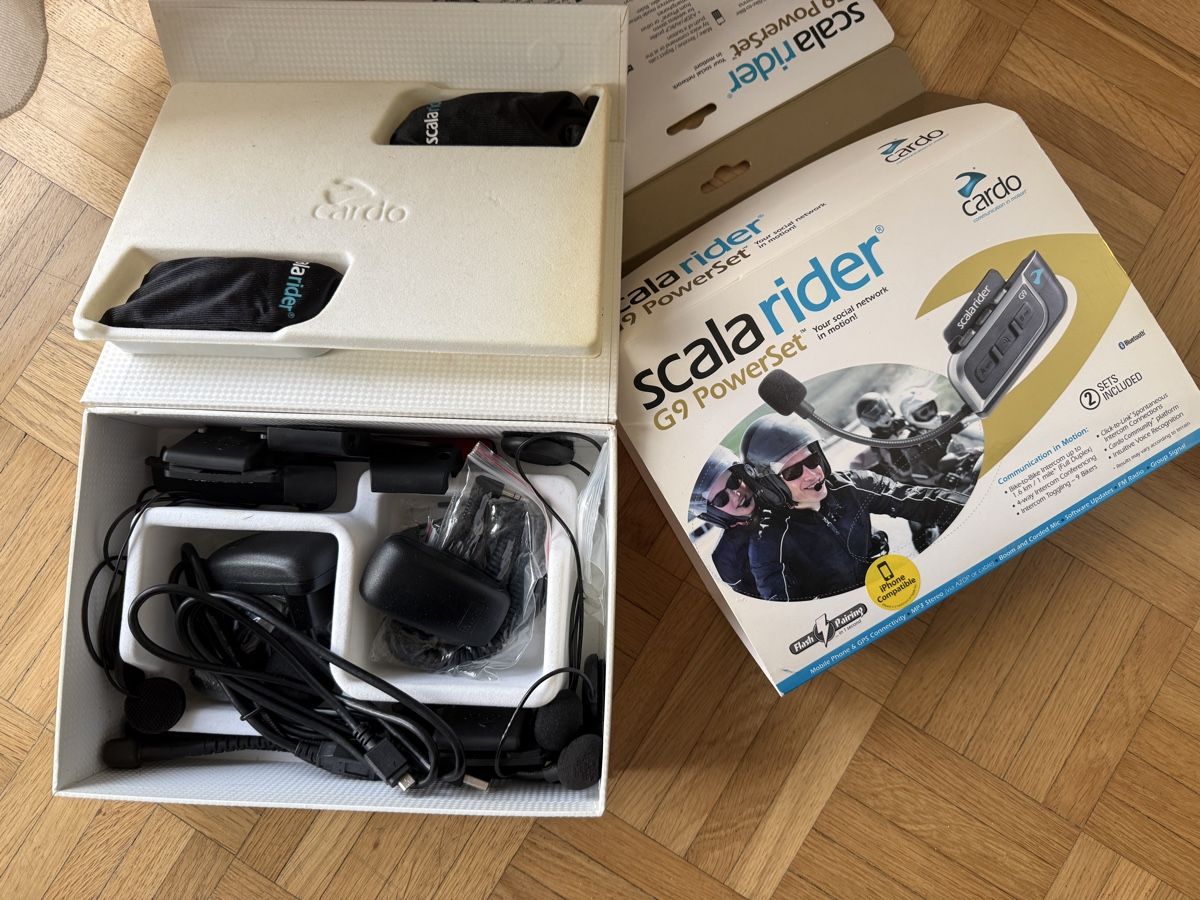 Funktechnik: Cardo Scala Rider G9 PowerSet Intercom Set gebraucht – Gebraucht aus Zug von coraluisa 2