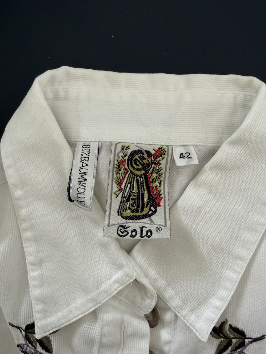 Camicette: Golo Bluse weiss mit Blumen  – Usato da Zürich venduto da ele_cj6q 3