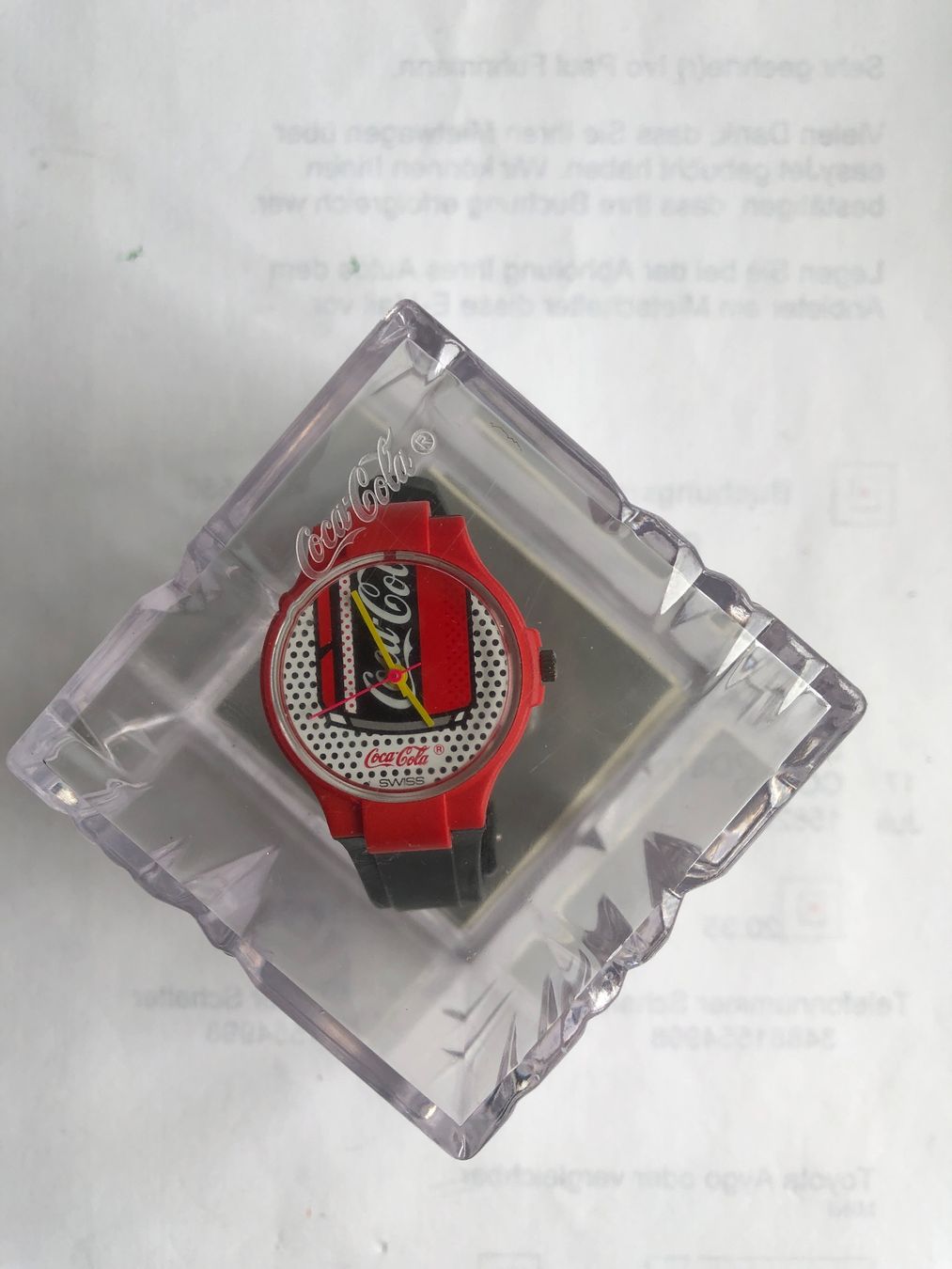 Swatch Orologi: COCA COLA SWATCH aus den 80igern – Nuovo e nell'imballaggio originale da Biel/Bienne venduto da winnertaco