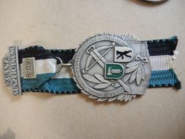 1947 Schützen Auszeichnung Medaille Kranz Ostschw. Armbrust
