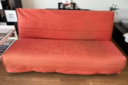 Orange Sofa bed (Ikea)