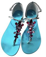 Giuseppe Zanotti Design  Sandales bijoux turquoise T. 35,5