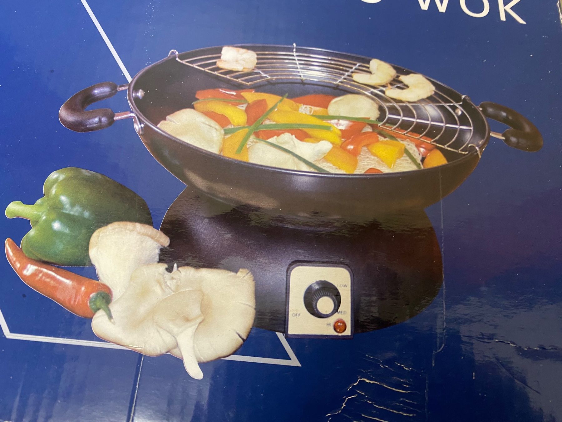 Padelle: BRAX Elektro-Wok, neu – Nuovo e nell'imballaggio originale da Dietlikon venduto da sepiwaku 1