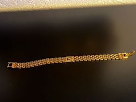 Givenchy Armband goldfarben mit Strass GG Logo