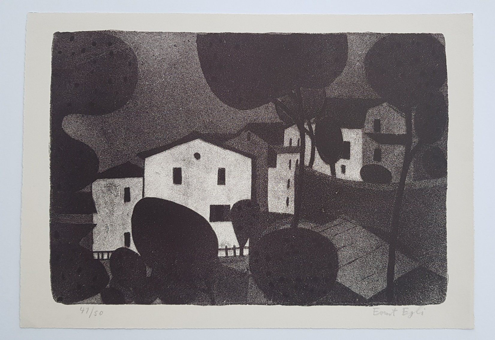 Grafica & Litografie: Ernst Egli -   Schweizer Kunst  -  Swiss Art – Usato da Horw venduto da Kunstreich7 2
