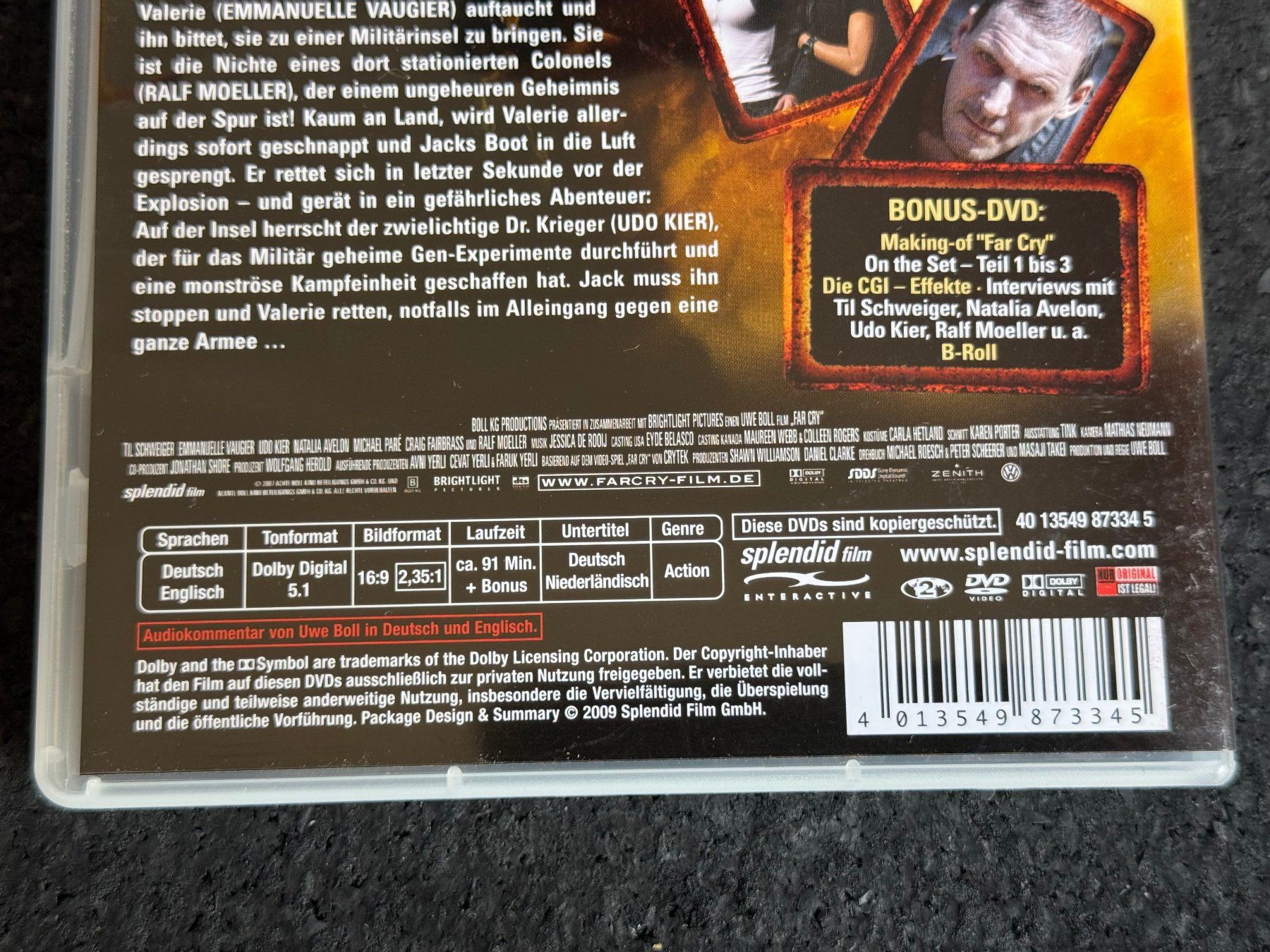 Tutti i DVDs: FAR CRY 2 Disc Special Edition DVD DE/EN uncut Til Schweiger – Usato da Fribourg venduto da tschjoly 3