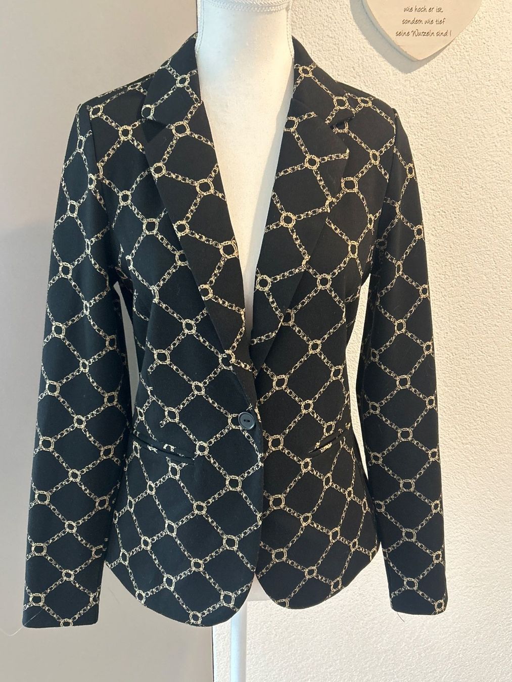 Giacche: Blazer schwarz mit Muster  von ICHI Gr. S – Nuovo (secondo la descrizione) da Brunnen venduto da Nala2929 1