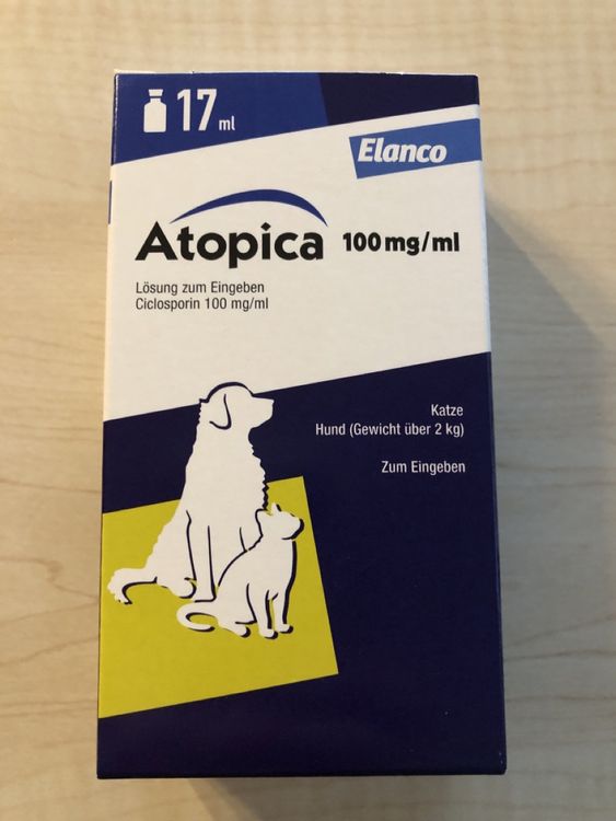 Atopica 100 mg/ml für Hunde & Katzen (Neu und originalverpackt) in ...