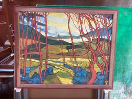 Landschaft auf Leinwand