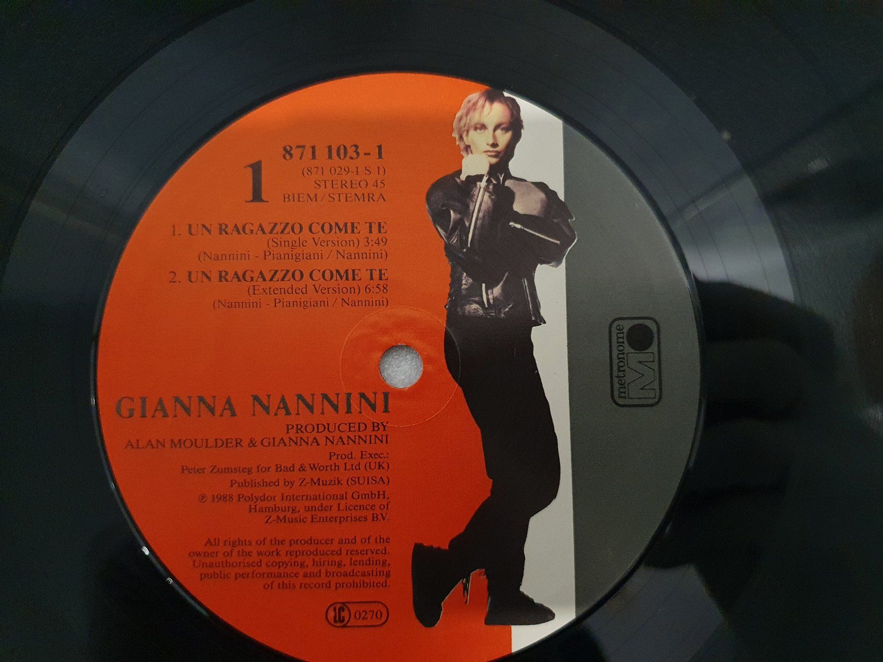 Schallplatten: Gianna Nannini – Un Ragazzo Come Te – Gebraucht aus Uster von  3