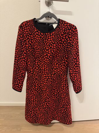 Sportmax Kleid mit roten Herzen 