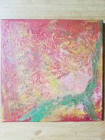 Painting: "The thought process", 40 x 40 cm canvas frame