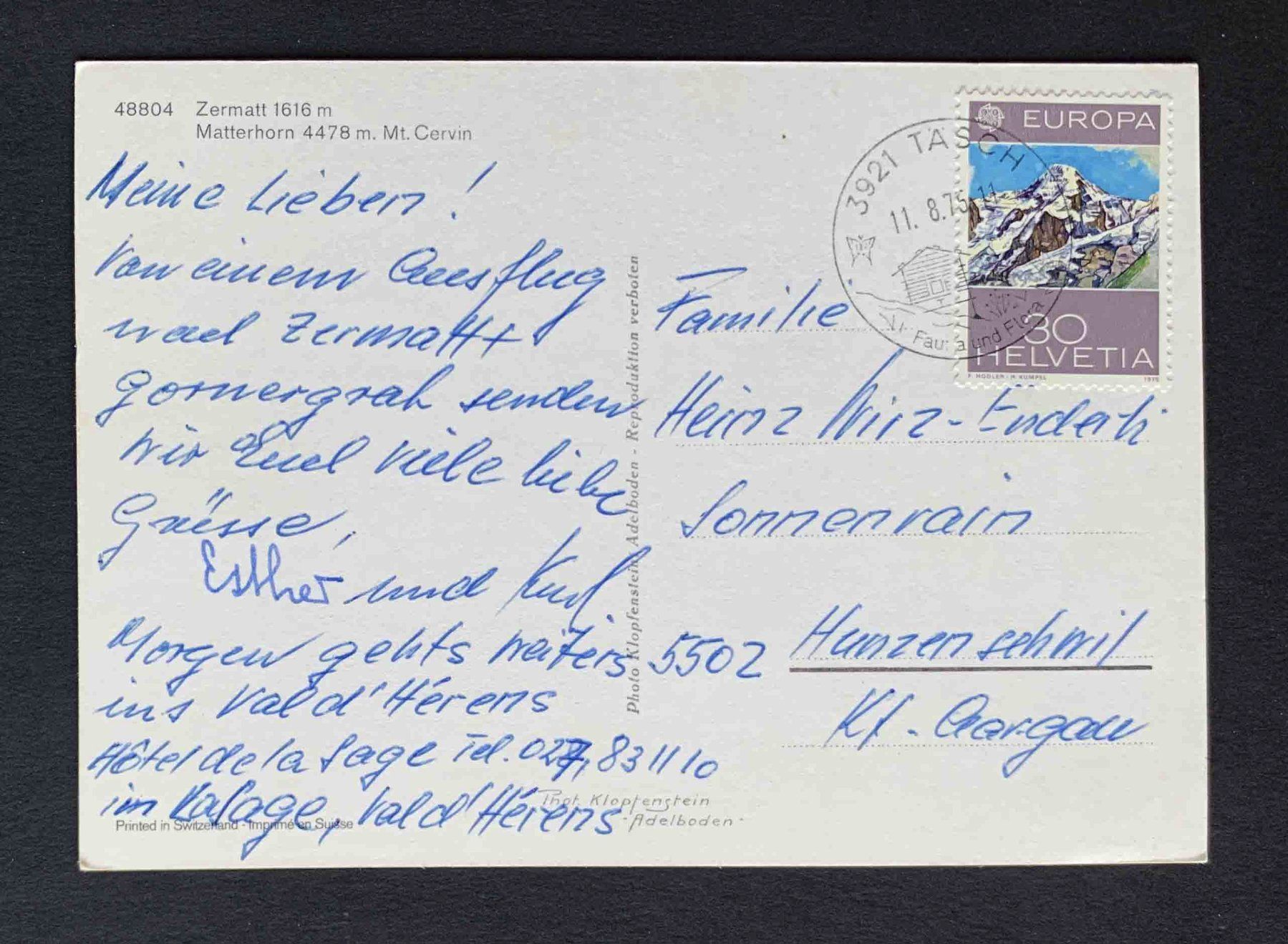 Cartes postales: AK Zermatt Matterhorn – D'occasion à Goldau par artelier1 1