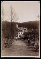 Fotografie Karlsbad, Cafe Kaiserpark, Br