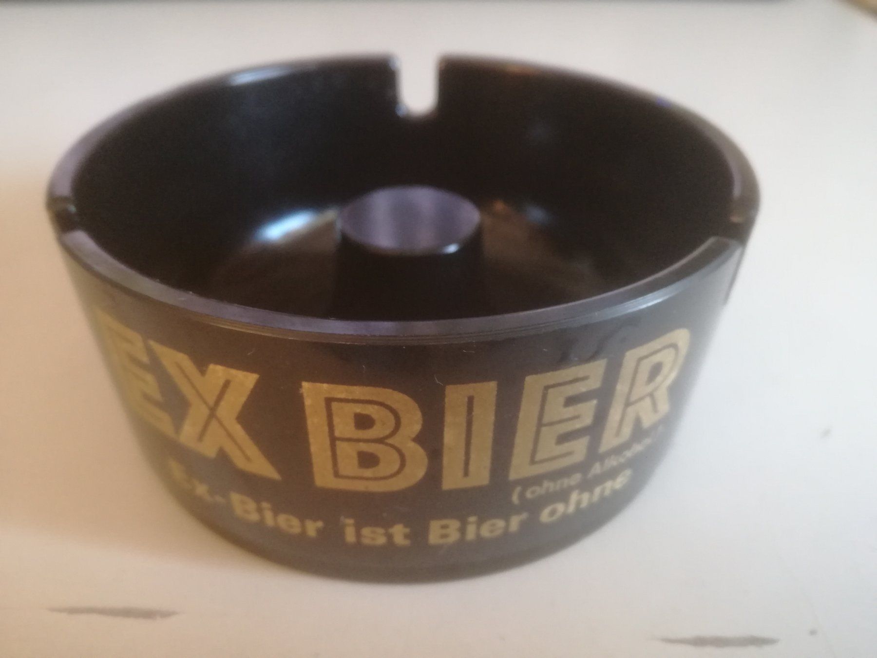 Ornamin Aschenbecher: Vintage Aschenbecher EX BIER – Gebraucht aus Sursee von Ursus_LU