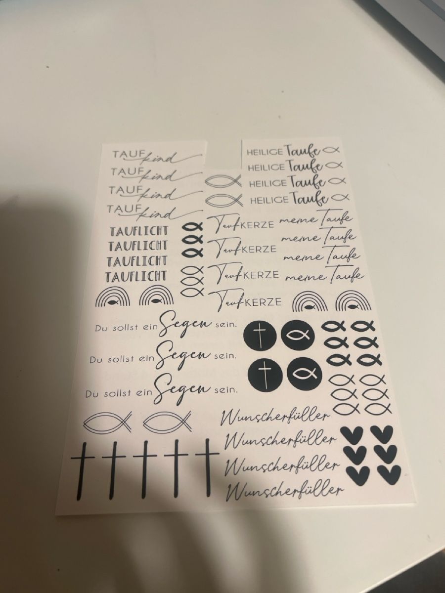 Toutes les décorations: Kerzentattoo Taufe – D'occasion à Kloten par tyrael93 1