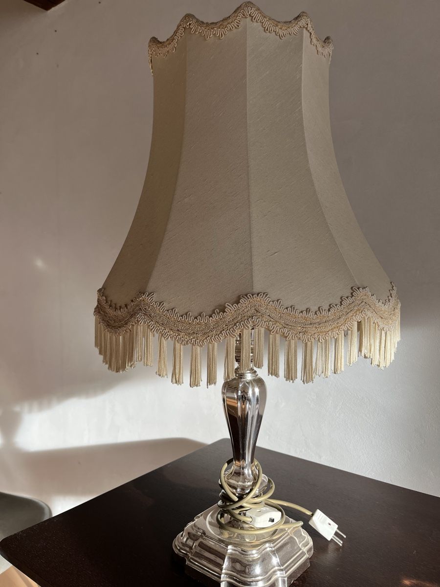 Lampade: 925S Silber Vintage-Tischlampe – Usato da Reigoldswil venduto da adr_q7cv