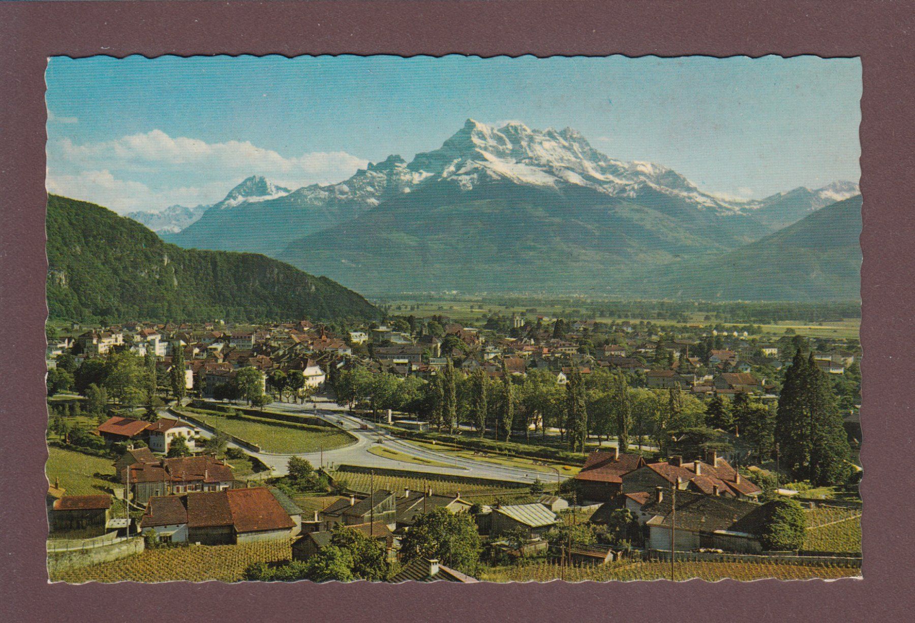 Ansichtskarten: AIGLE - Dents du Midi – Gebraucht aus Pully von nicecards