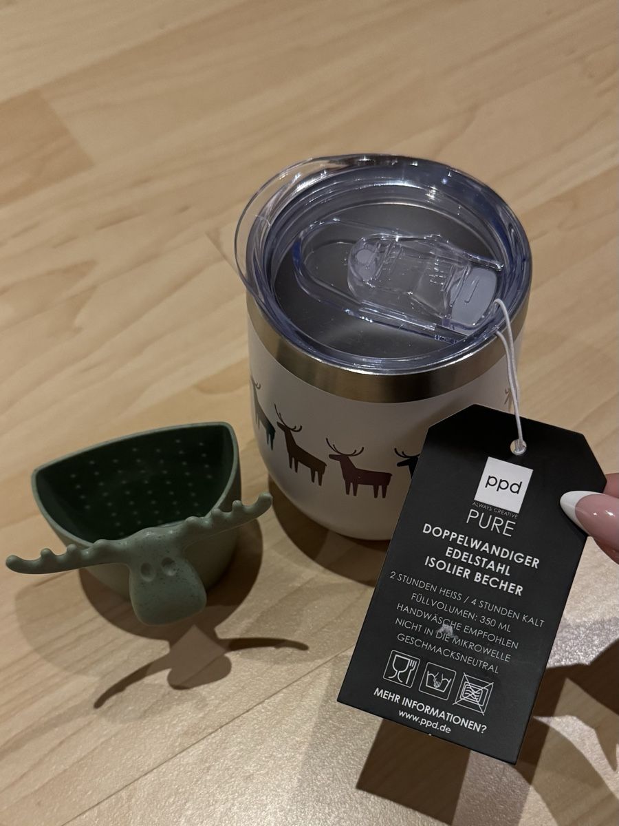 Tassen: Isolierbecher mit Elch-Design, neu! – Neu und originalverpackt aus Tuggen von jess_gls06 1