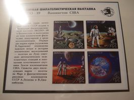 Sowjetunion1989, Block Weltraum **+ET-o, +Beschrieb