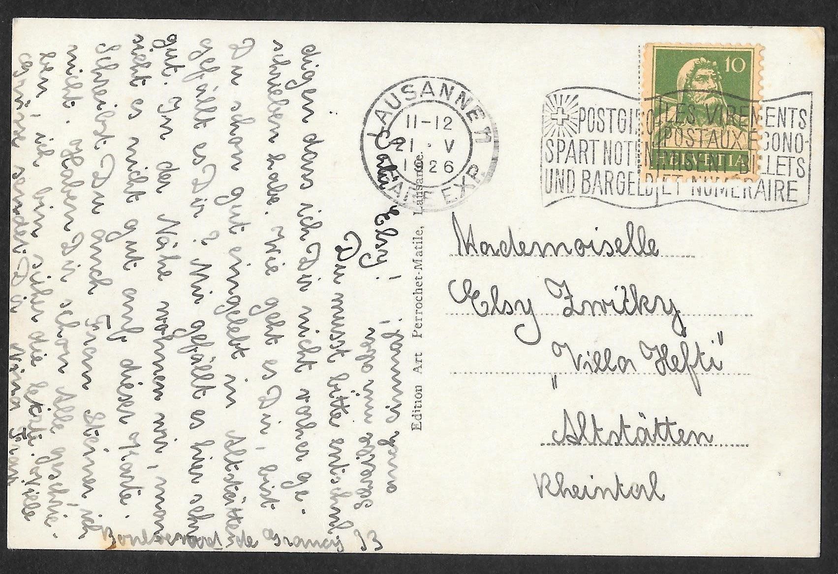 Cartoline postali: Lausanne Boulevard de Grancy mit Strassenbahn / Tram – Usato da Olten venduto da clotaldi 1