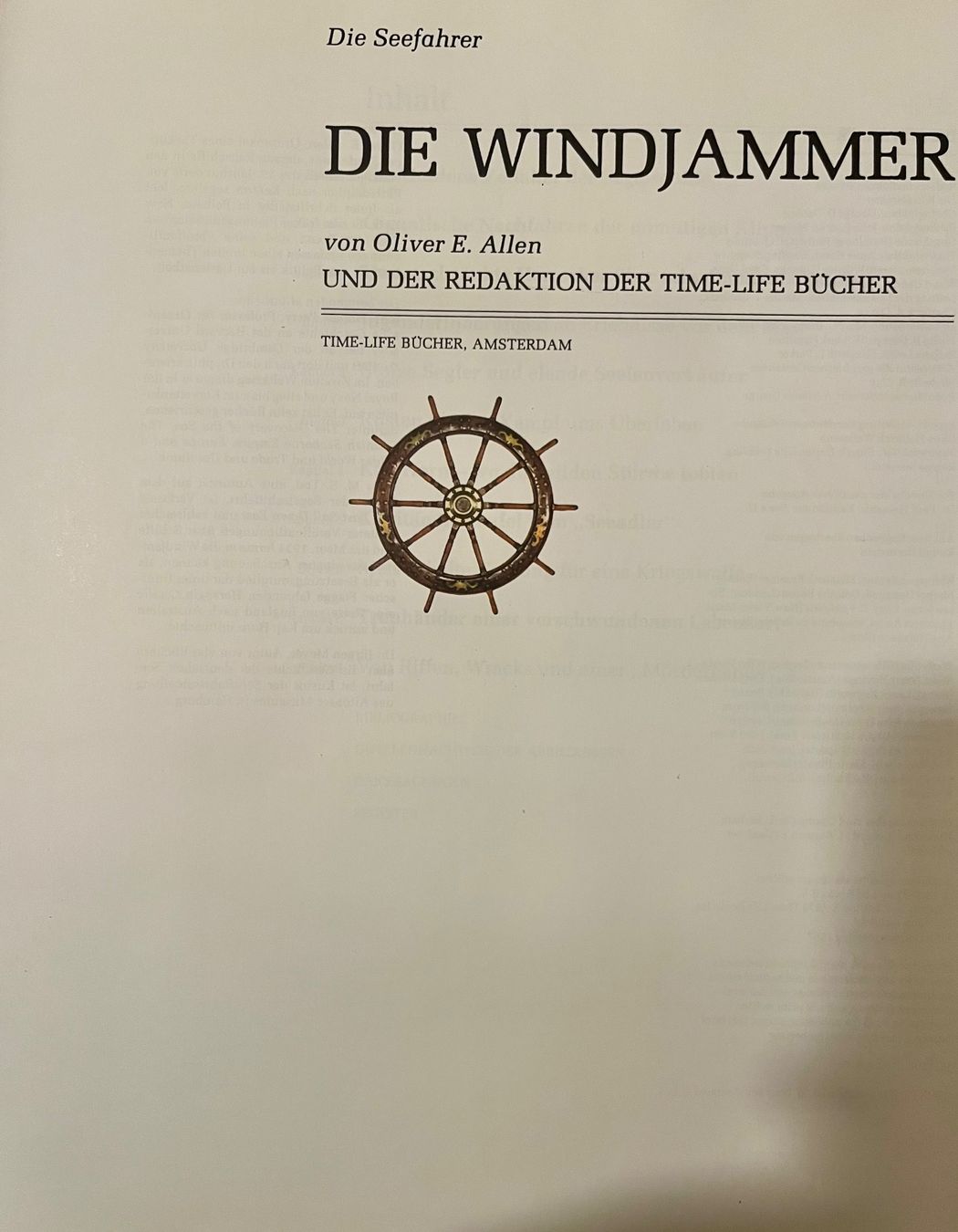 Libri: Die Seefahrer - Die Windjammer - Time-Life Buch – Usato da Basel venduto da so1_nf6l 1