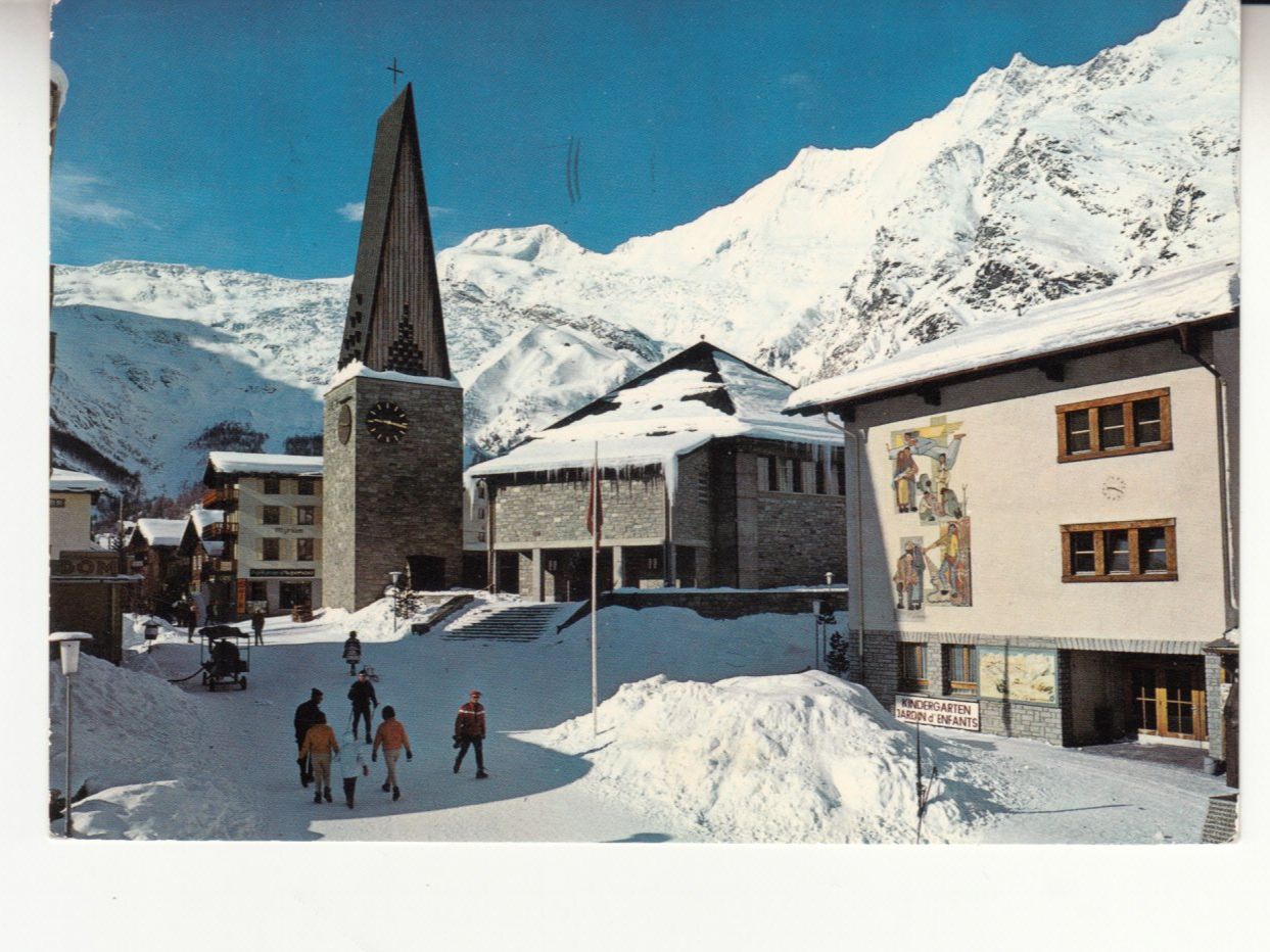 Ansichtskarten: Saas Fee 1971 – Gebraucht aus Bürglen TG von StampGraf