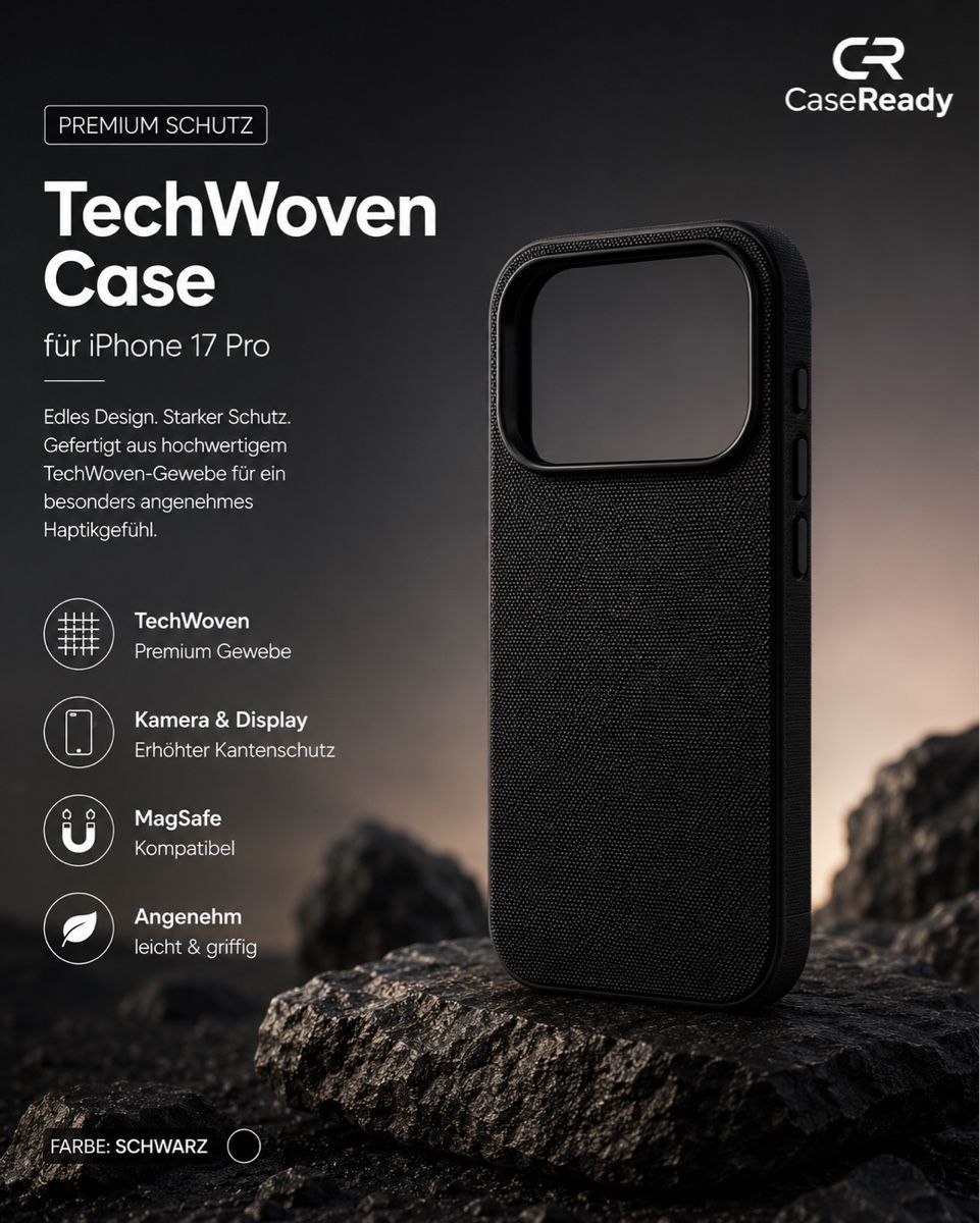 Coques & Protection écran: TechWoven Case iPhone 17 Pro – Neuf avec emballage d'origine à Basel par CaseReady