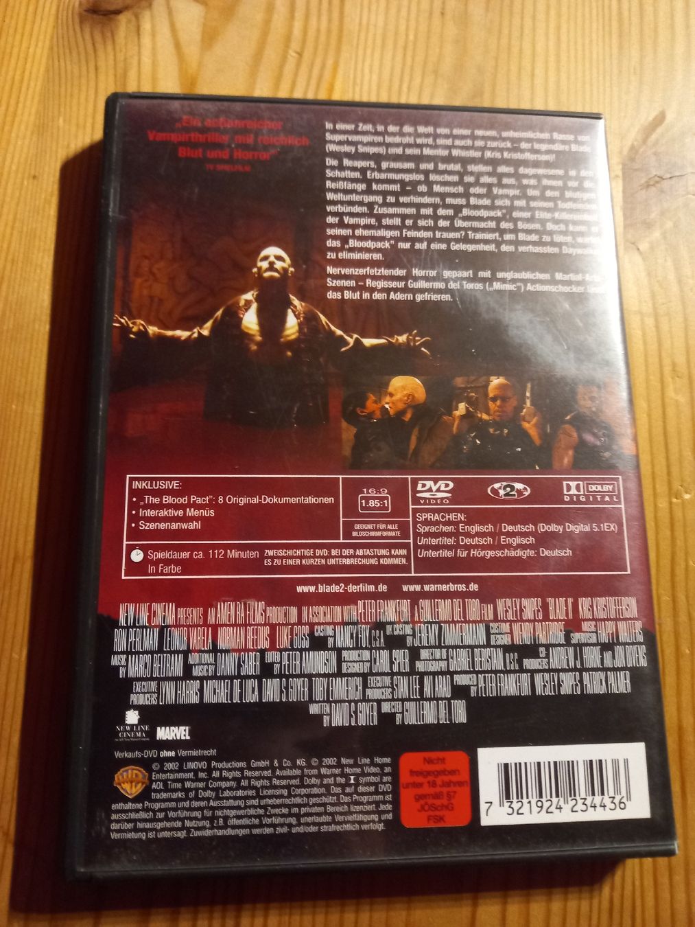 Alle DVDs: Blade II – Gebraucht aus Langenthal von noa_9wcy 2