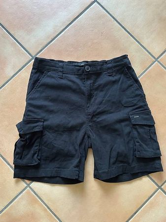 Schwarze Damen Cargoshorts