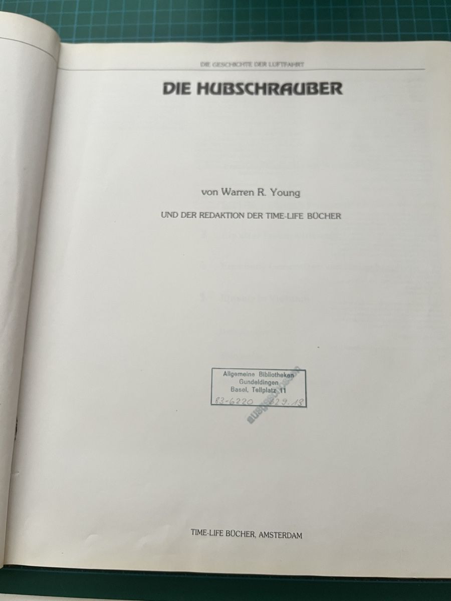Libri: Hubschrauber Helikopter Buch in deutscher Sprache  – Usato da Sevelen venduto da Ritiplampi 1