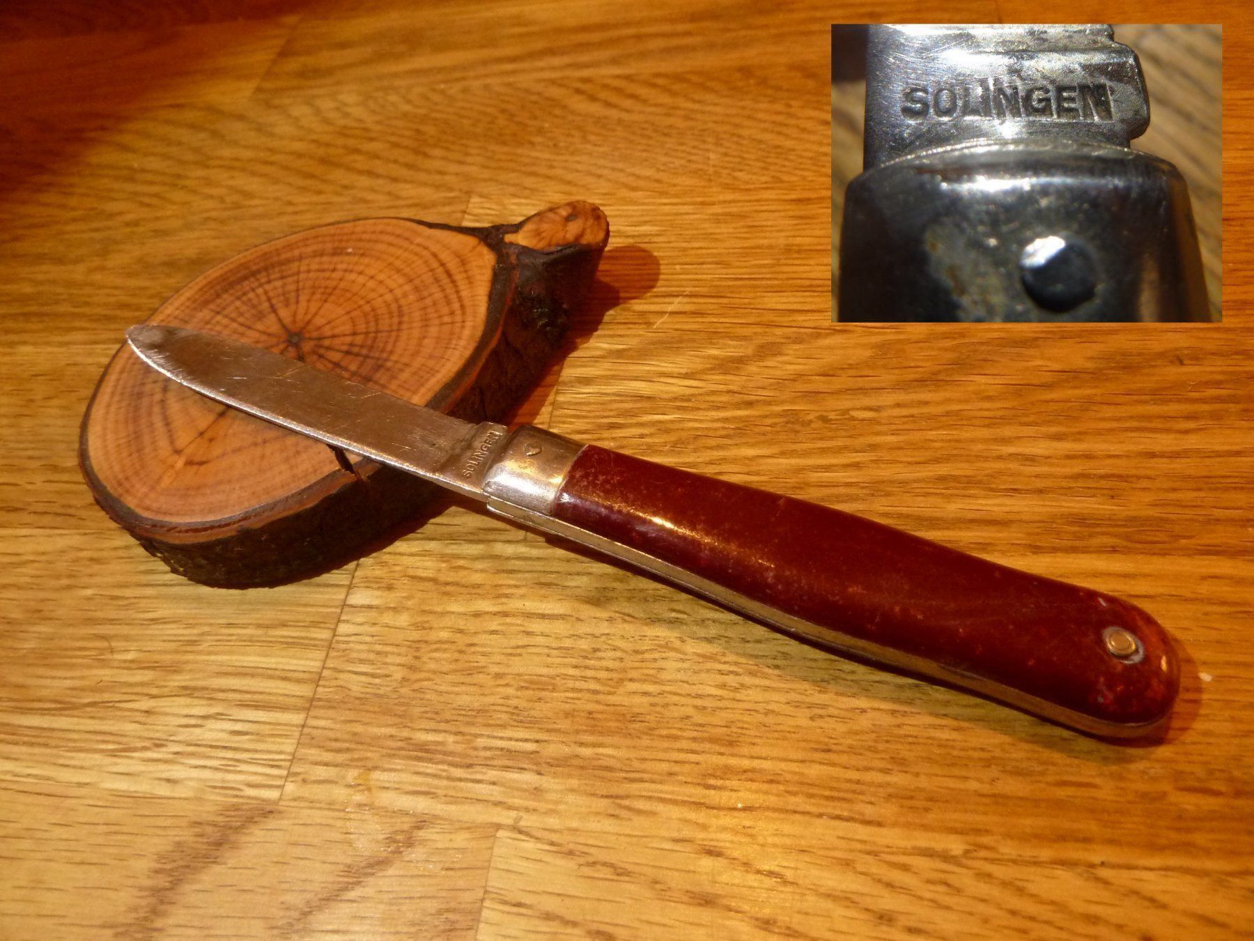 Taschenmesser: Antikes Sachmesser DECORA Solingen – Gebraucht aus Hochfelden von swissice