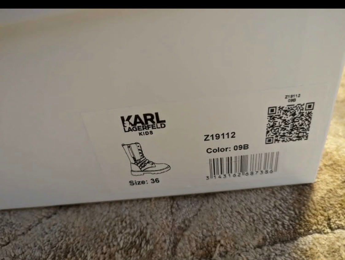 Karl Lagerfeld Scarpe per ragazze: Boots Karl Legerfeld size 36 – Nuovo e nell'imballaggio originale da Plan-les-Ouates venduto da Valasb 1