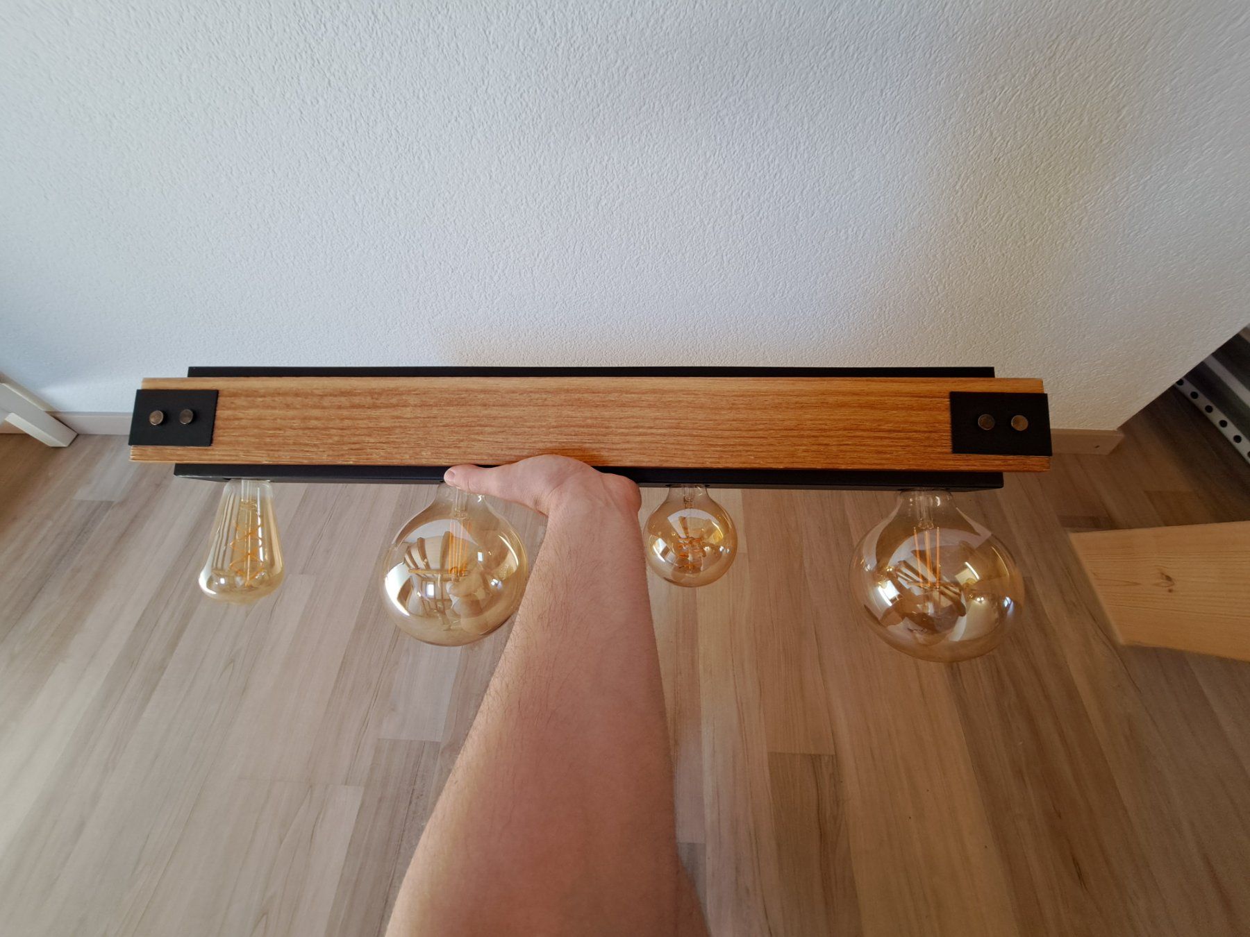 Eglo Lustres & lampes de plafonds: LAYHAM Deckenleuchte Retro Holz – D'occasion à Wynigen par bra_qs2w 5
