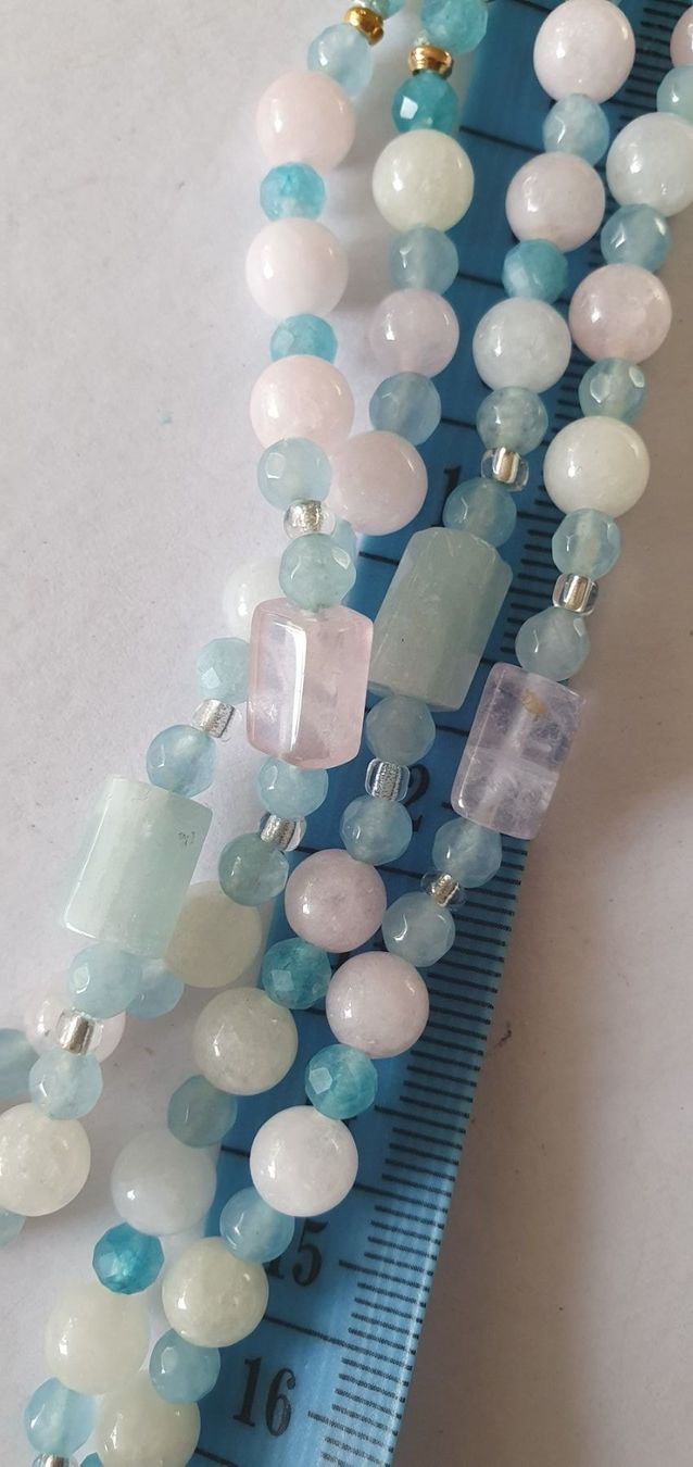 Catenine: Sommerfarben Kette. Quarz, Amethyst, Chalcedony – Nuovo (secondo la descrizione) da Benglen venduto da Meercat3 8