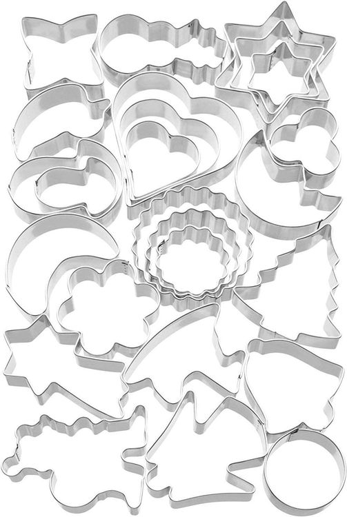 Wilton Keksausstecher Baby-Thema – 4-teilig, Aluminium, Ca. 7,5 Cm: Strampler, Kinderwagen, Schaukelpferd, Bärchen
