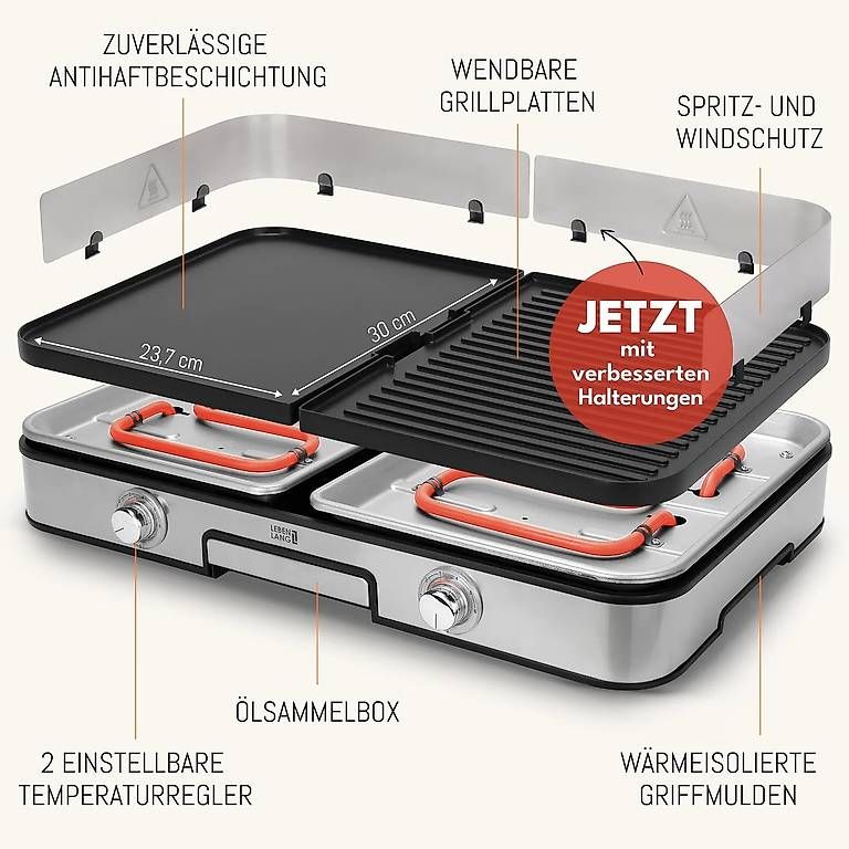 Griglie: LEBENLANG Electric Grill 2400W – Usato da Dietikon venduto da gab_bf9f 3
