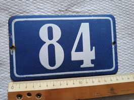 Plaque numéro 84 Hausnummer / numéro de rue 