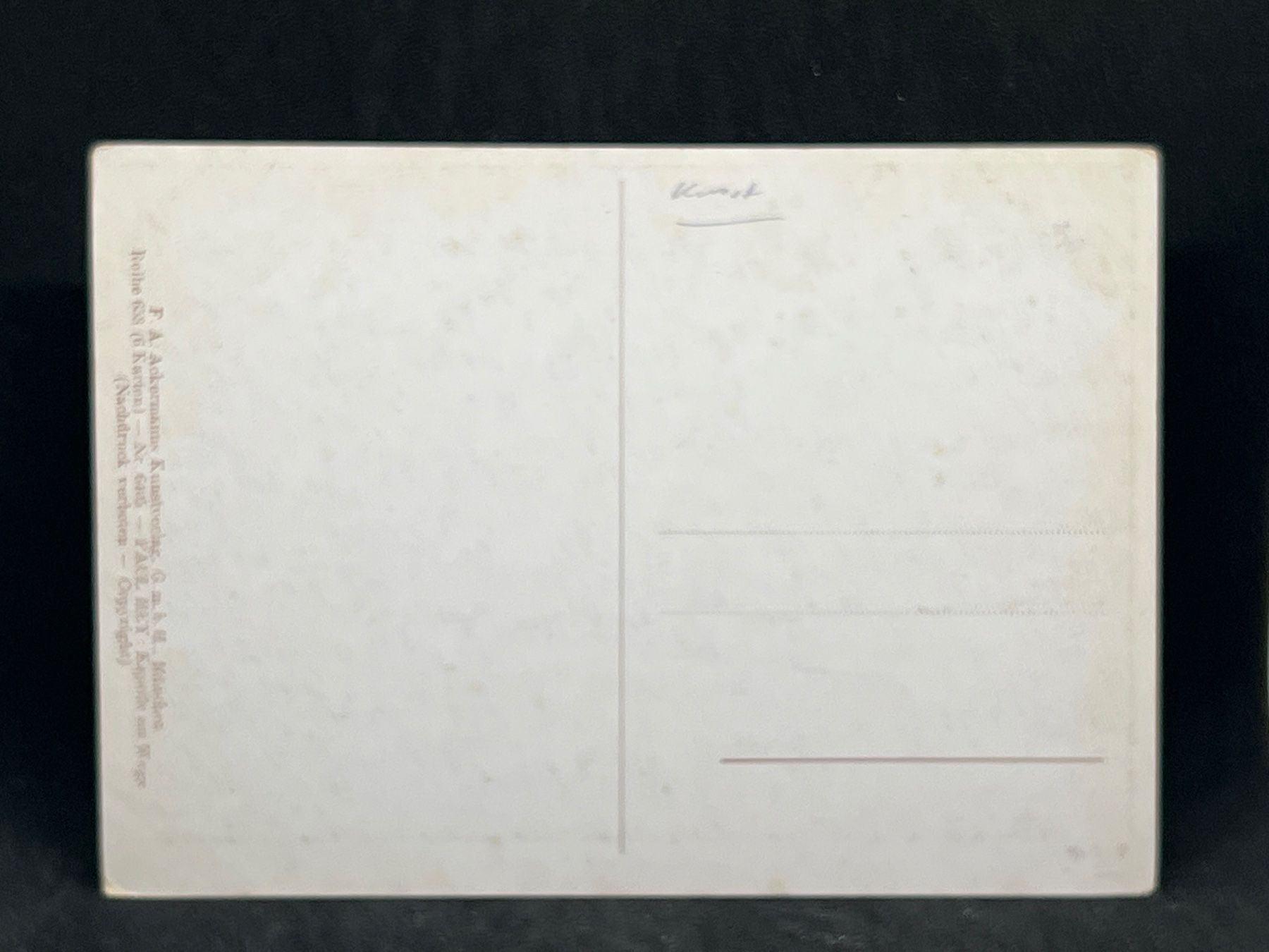 Cartoline postali: Ansichtskarte: P. Hey - Kapelle am Wege – Usato da Widnau venduto da Brusi9 1