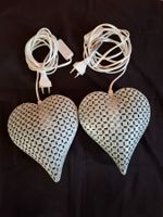 Zwei "Herzlampen" mit Kabel und Schalter/Stecker
