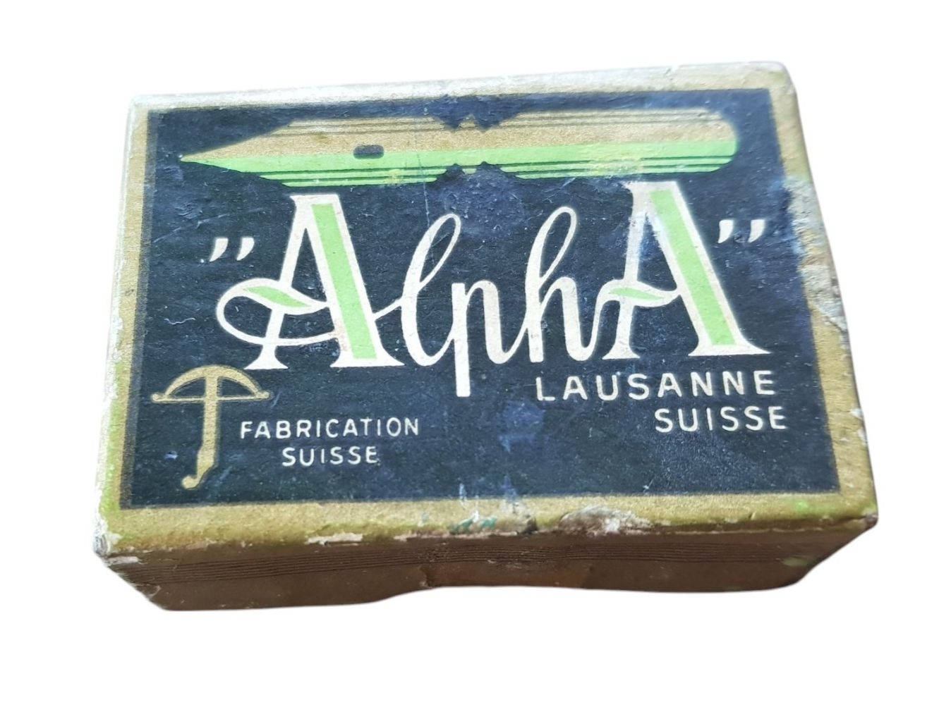 Barattoli: Dose Verpackung Schreibfeldern Alpha antik – Usato da Mörschwil venduto da antiksalon