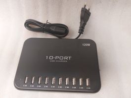 Chargeur USB 10 ports  ⚡️ 120W ⚡️ 10-Port-USB-Ladegerät