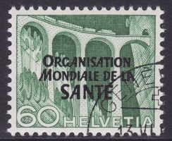 OMS SBK-Nr. 15 (Technik und Landschaft 1950) gestempelt