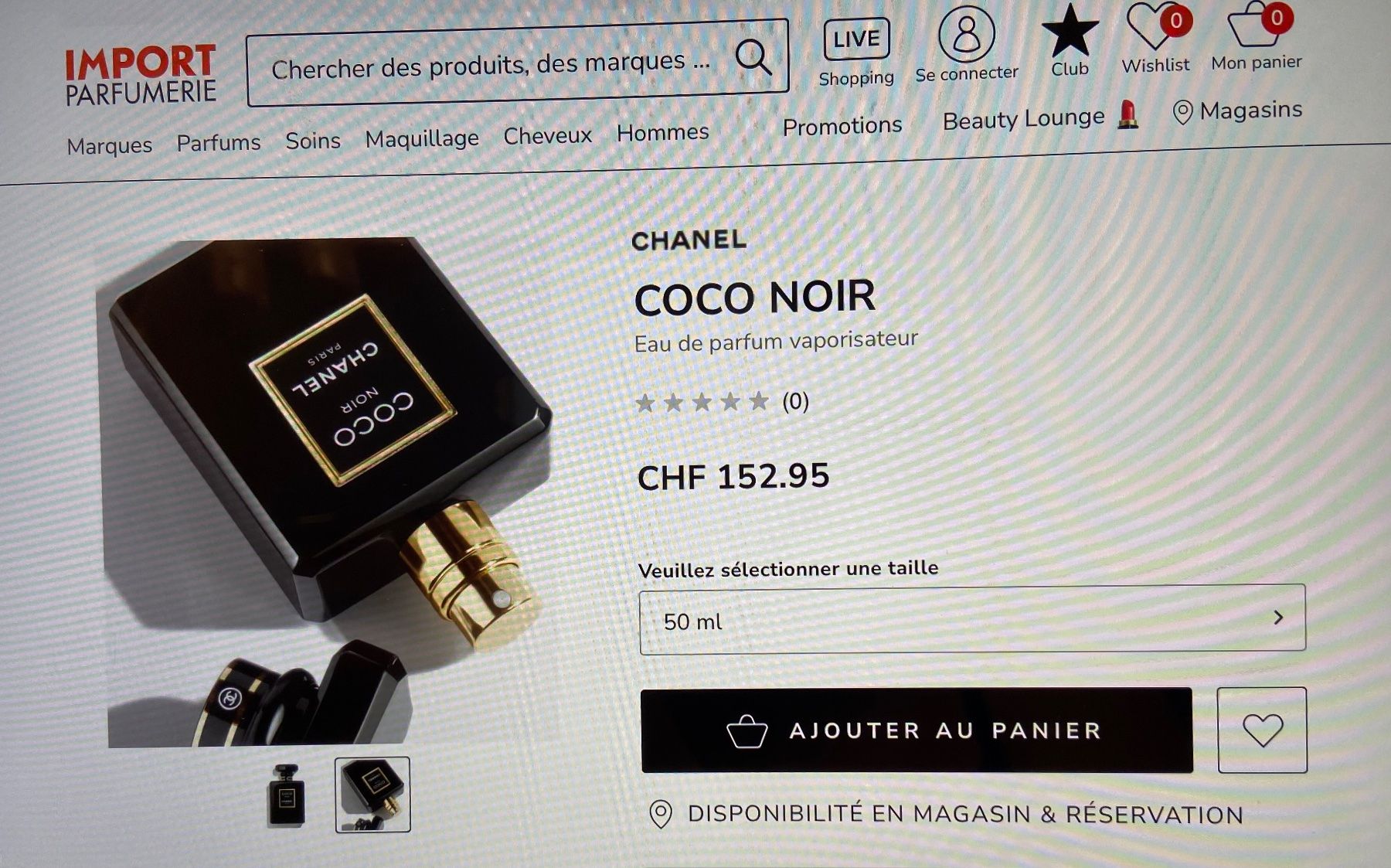 Chanel Parfum & Eau de Toilette: CHANEL Coco Noir Eau de parfum 50ml quasi plein – Neu (gemäss Beschreibung) aus Genève von kik_8jd6 4