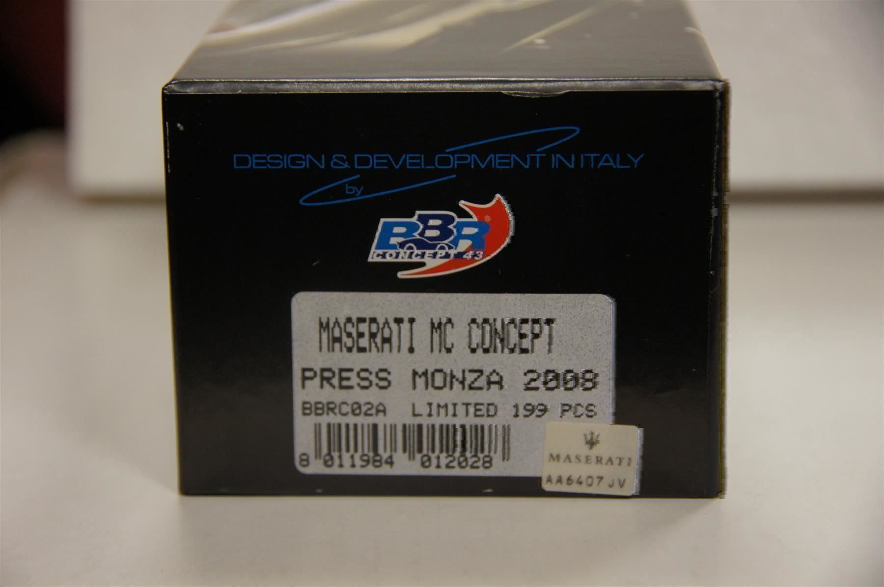Modellini d'auto: 1/43 Maserati MC Concept – Nuovo e nell'imballaggio originale da Stein AR venduto da Krabbe2 3