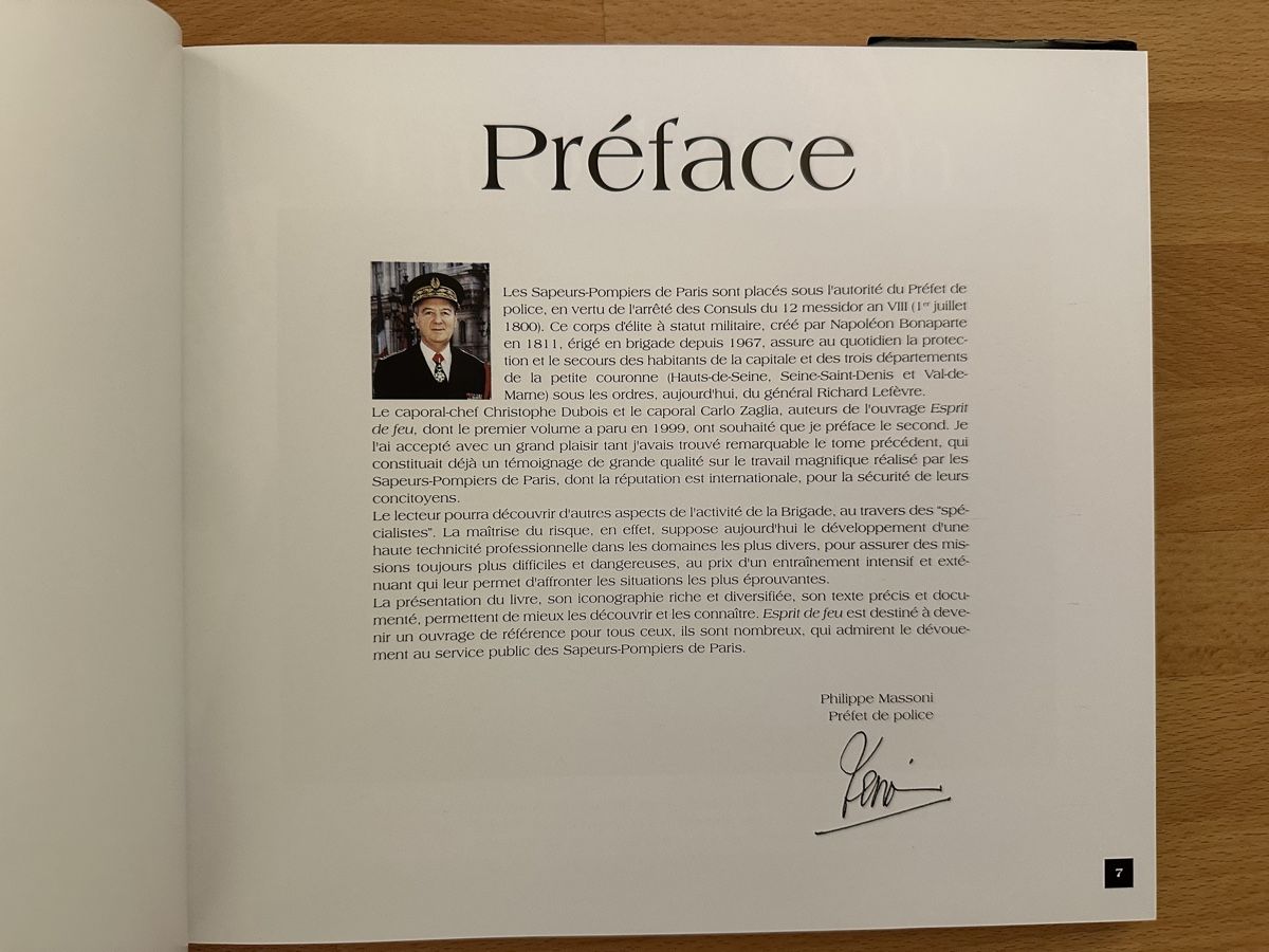 Libri: Livre "Esprit de feu" Pompiers de Paris – Usato da Promasens venduto da Toblerone83 2