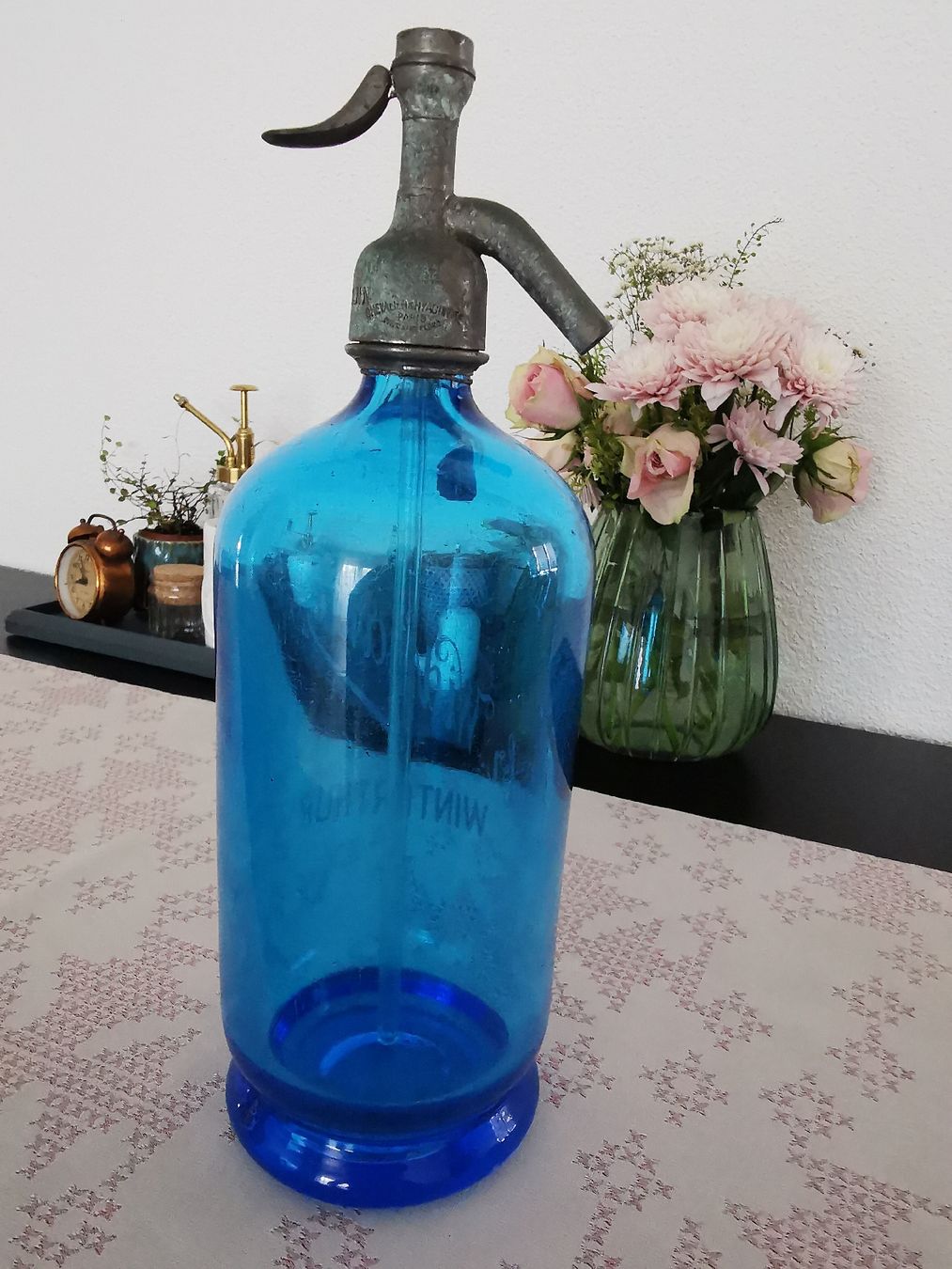 Flaschen: Vintage Siphonflasche Gebr. Widmann Winterthur, Blau – Gebraucht aus Wetzikon ZH von Tothart 9