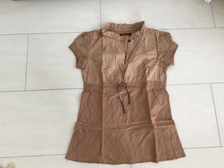 Leichtes Sommerbluse von Review Gr. 38 Braun Blumen Print 🌸